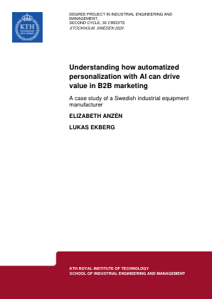 了解人工智能自动化个性化如何推动 B2B 营销的价值